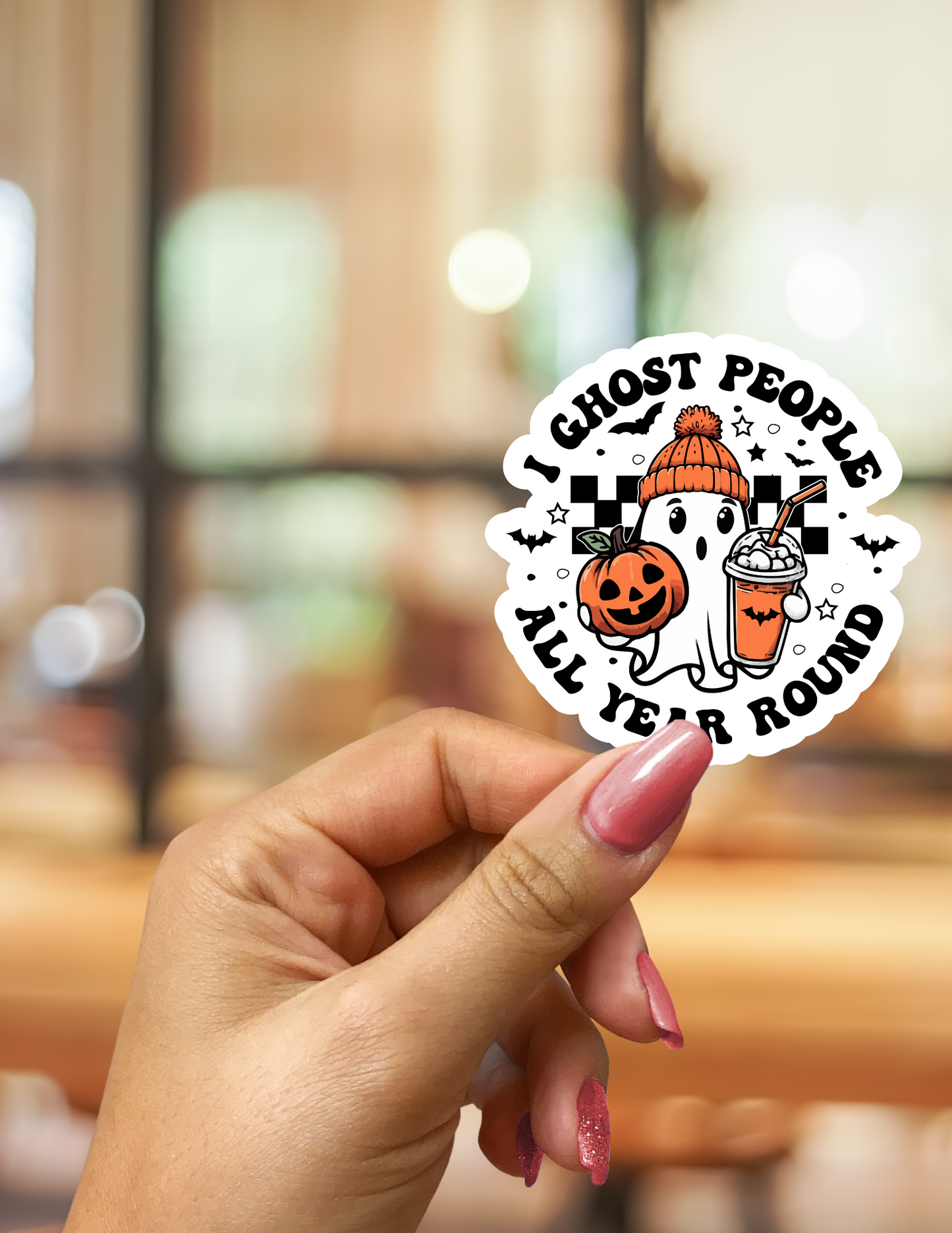 I Ghost People All Year Round Sticker