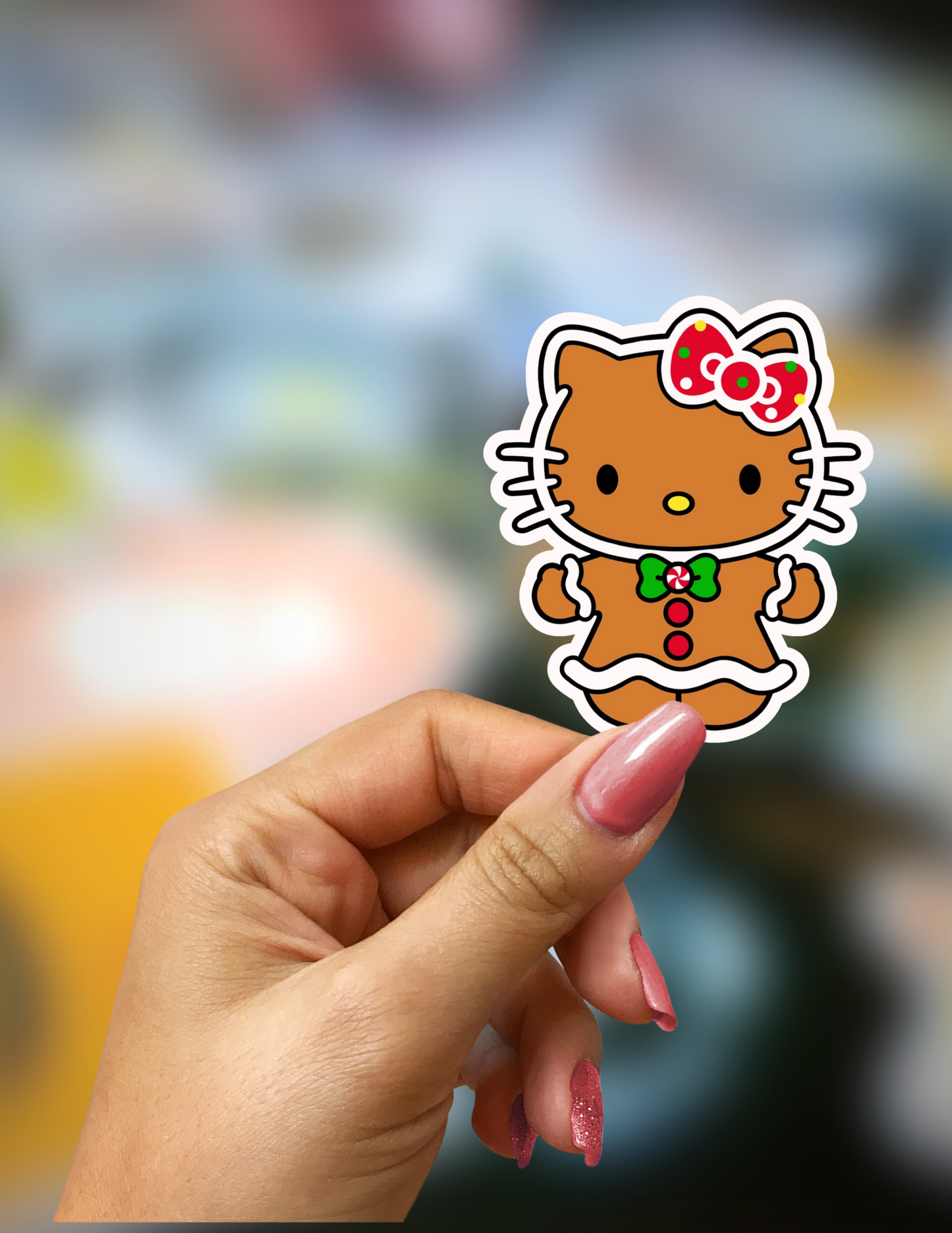 Gingerbread Kitty Sticker