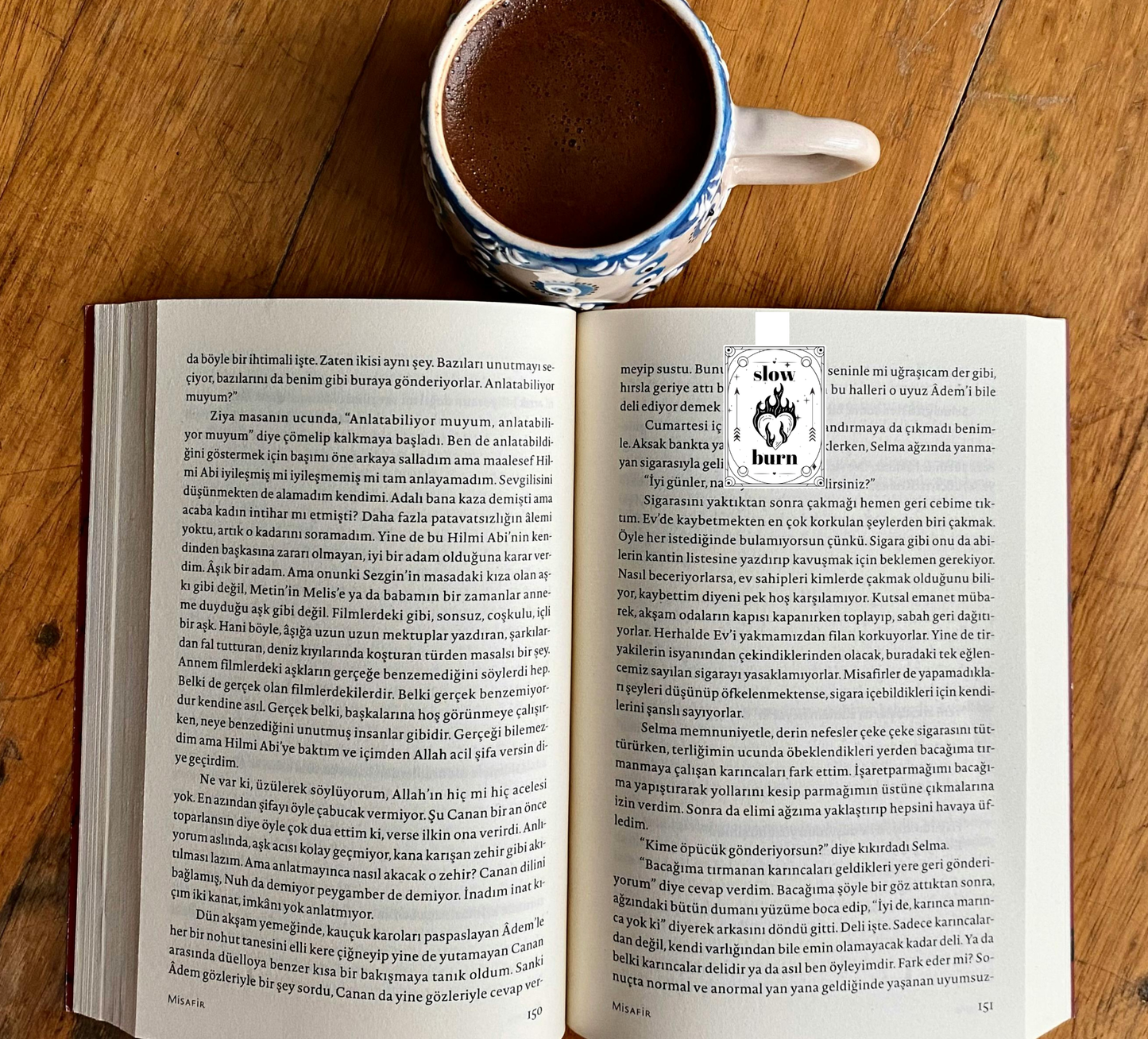 “Slow Burn” Handmade Magnetic Bookmark