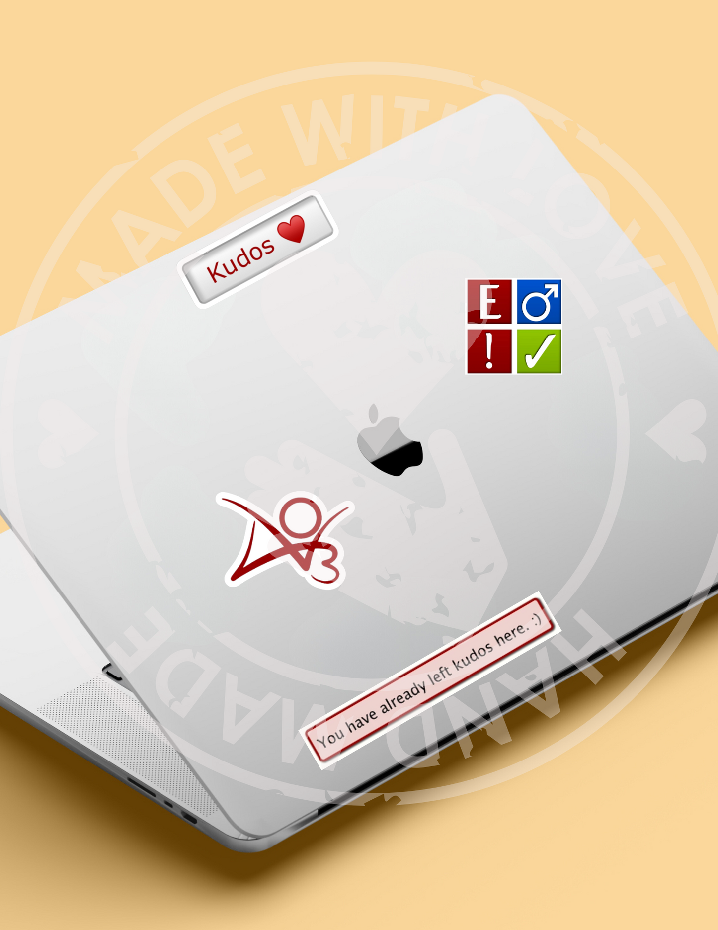 4-Pack AO3 Fanfiction Stickers