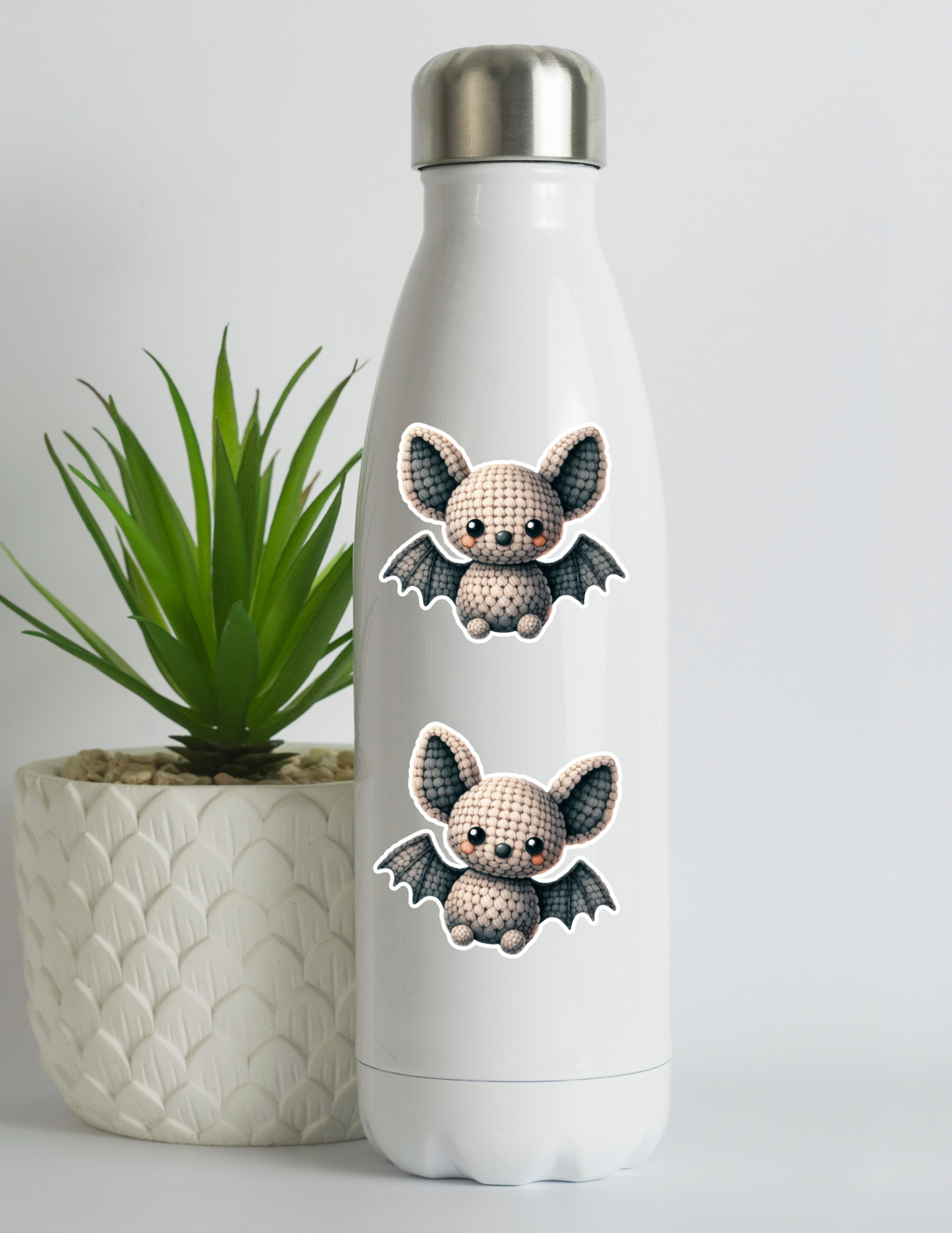 Kawaii Crochet Bat Sticker