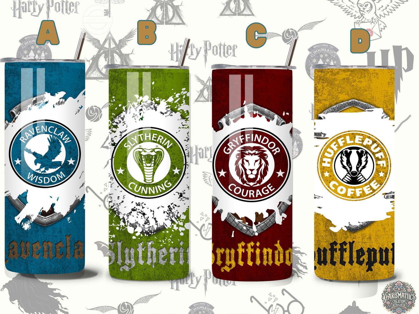 20 oz Magic House Themed Tumblers - Choose Your Magical House