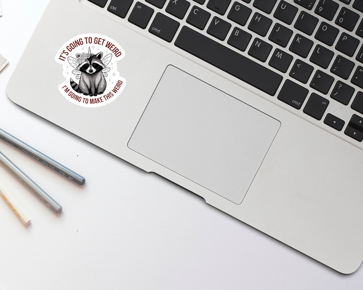 It's Going To Get Weird I'm Going To Make This Weird Raccon Sticker