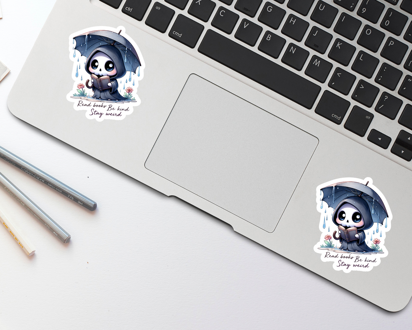 Read Books Be Kind Stay Weird Sticker