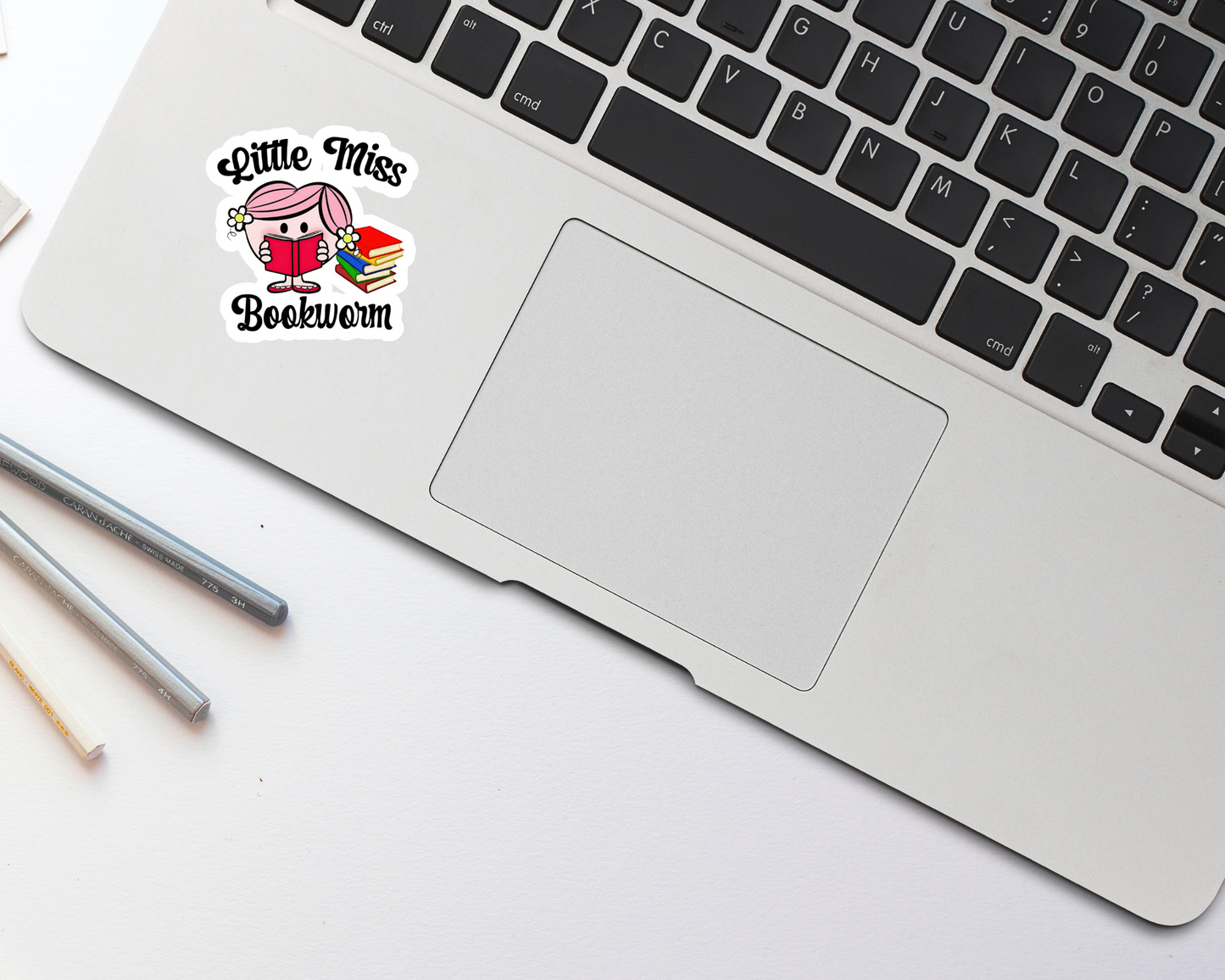 Little Miss Bookworm Sticker