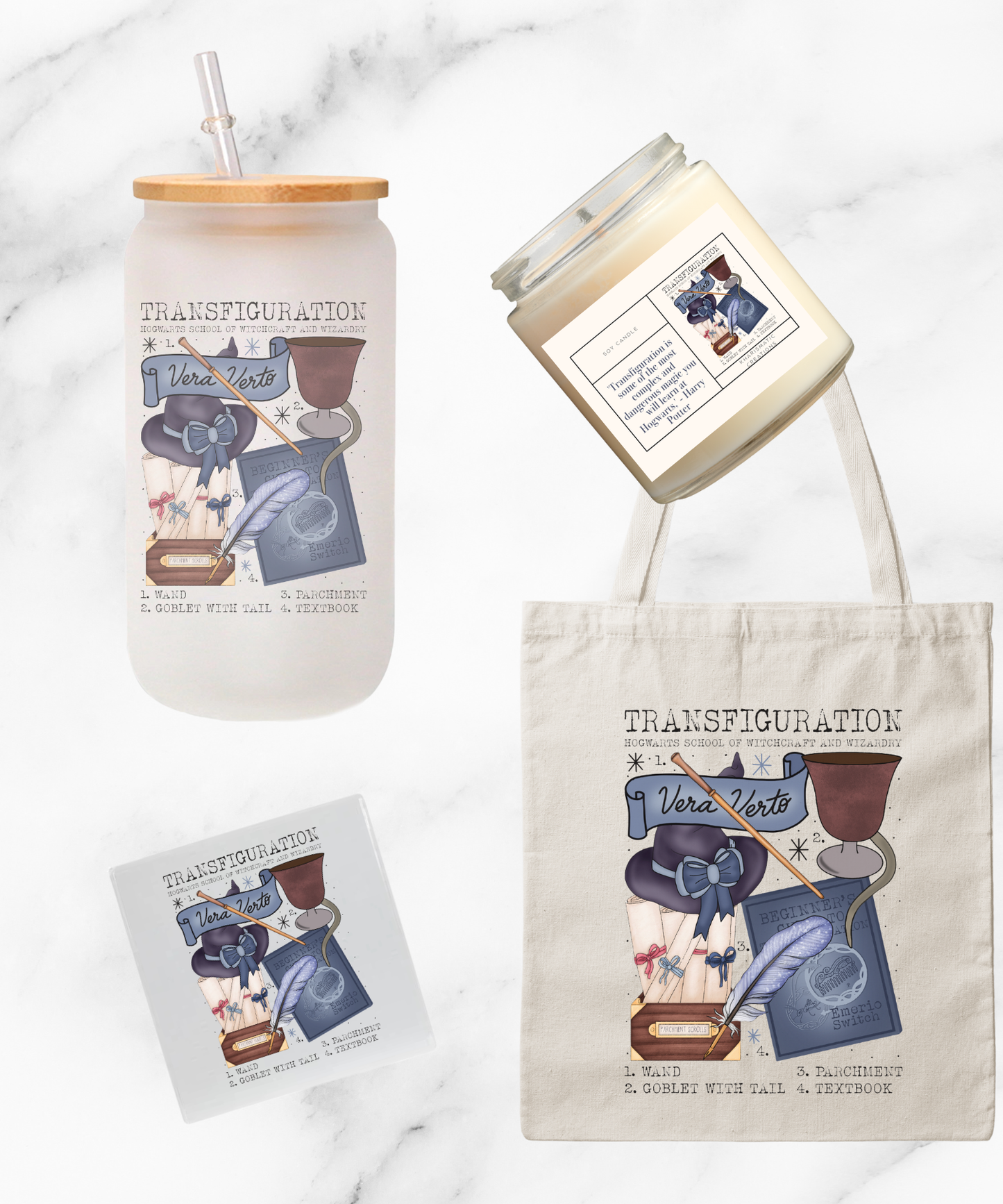 Wizarding Classes 4-Piece Handmade Gift Set – Choose One of Six Class Designs