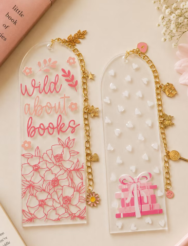 Acrylic Charmed Bookmark – Mystery Design