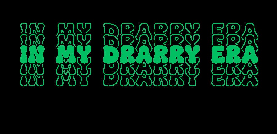 In My Drarry Era Vinyl Fanfiction Sticker - with Transparent or White Background -