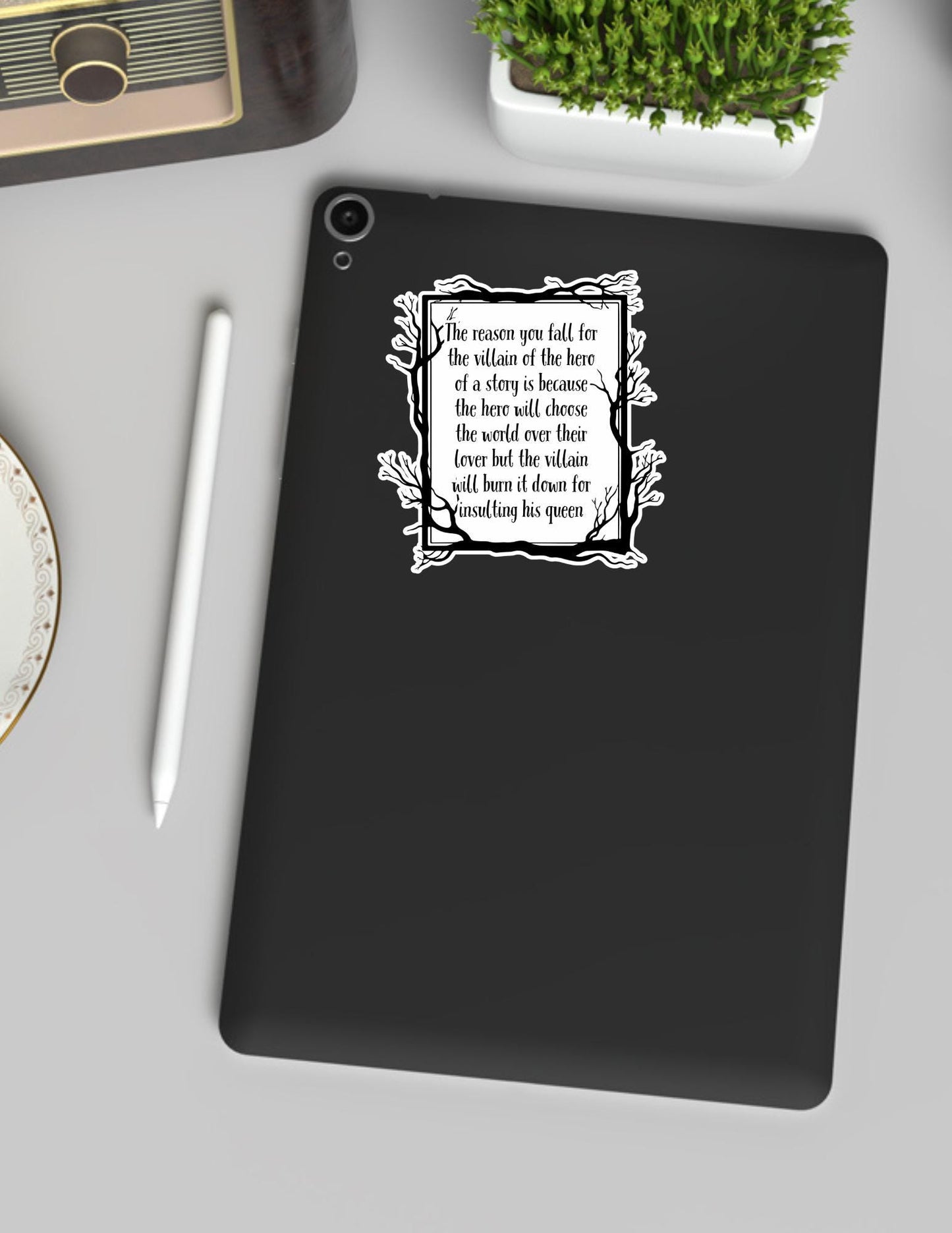 Villain Over Hero Sticker