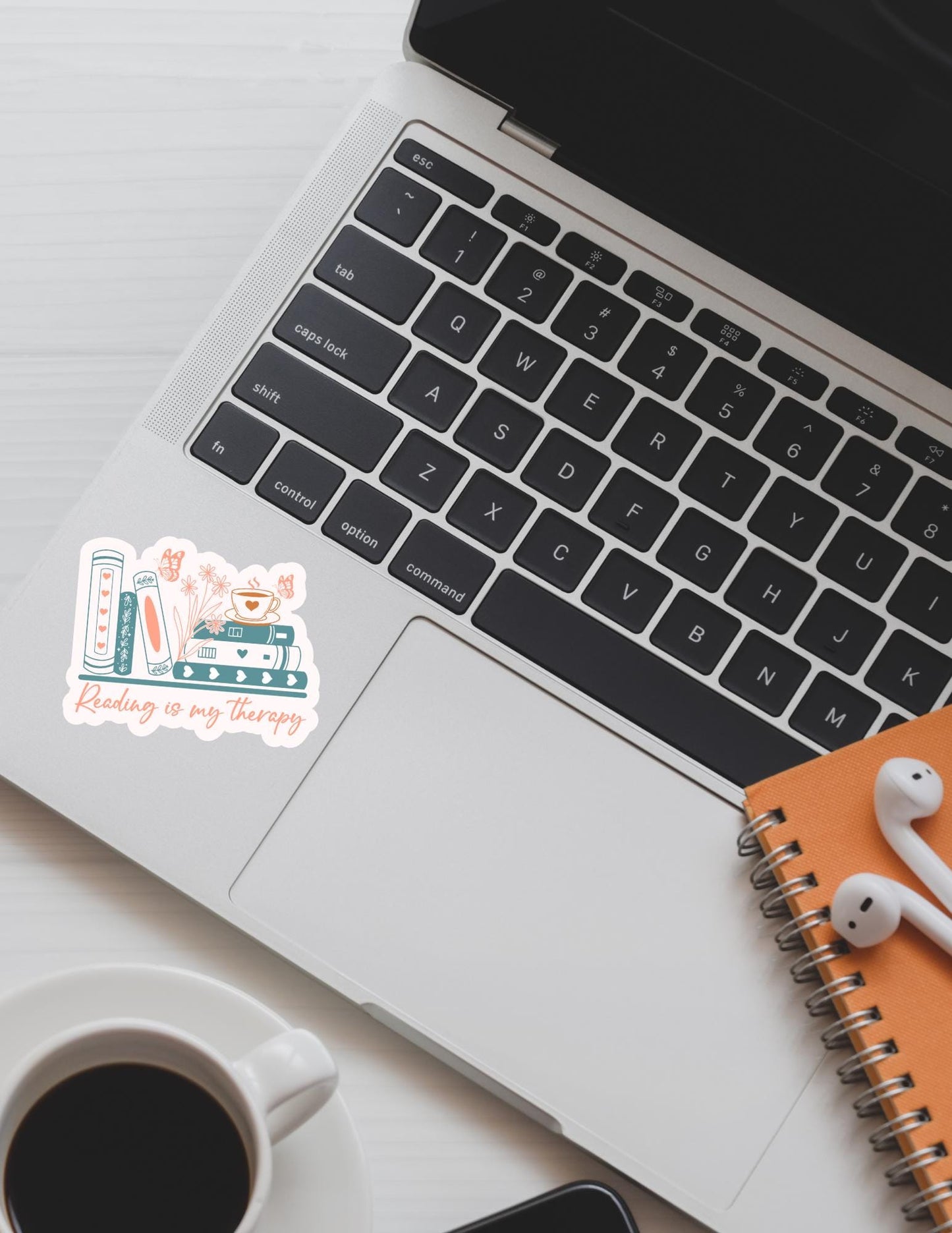 Reading is My Therapy Sticker