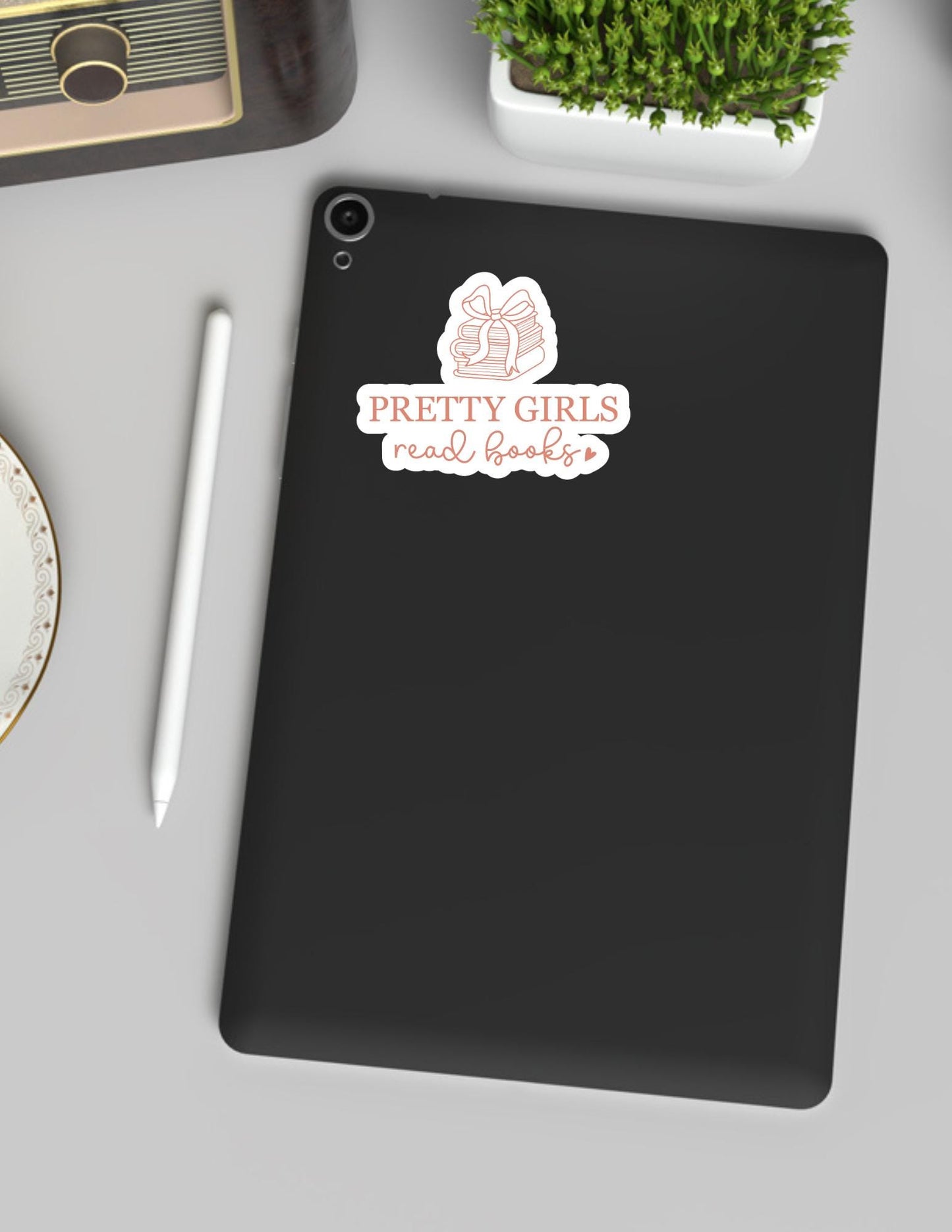 Pretty Girls Read Books Sticker