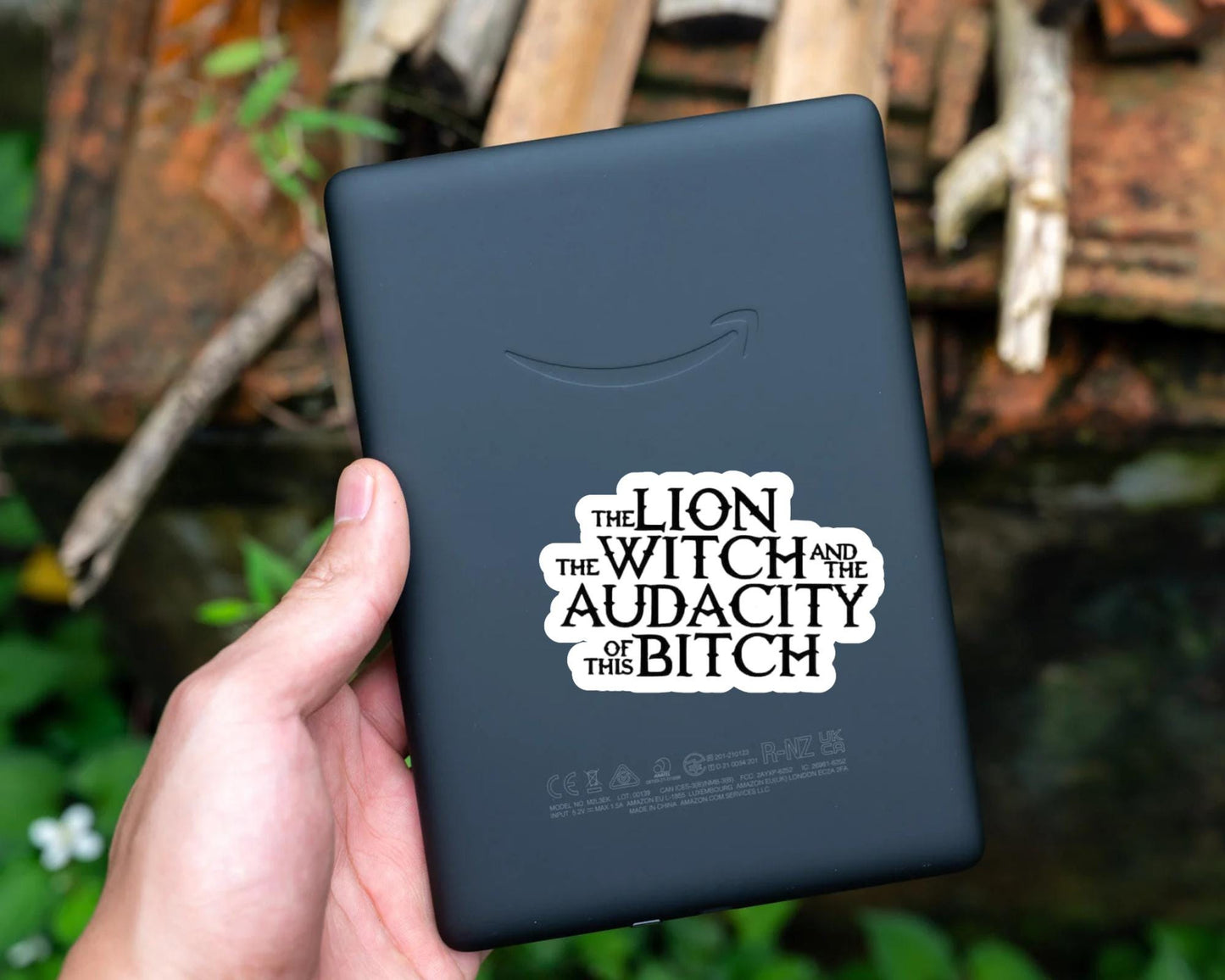 The Lion, The Witch, and The Audacity Sticker | Funny Vinyl Decal | Water-Resistant Snarky Sticker | Gift for Him | Gift for Her | Reader