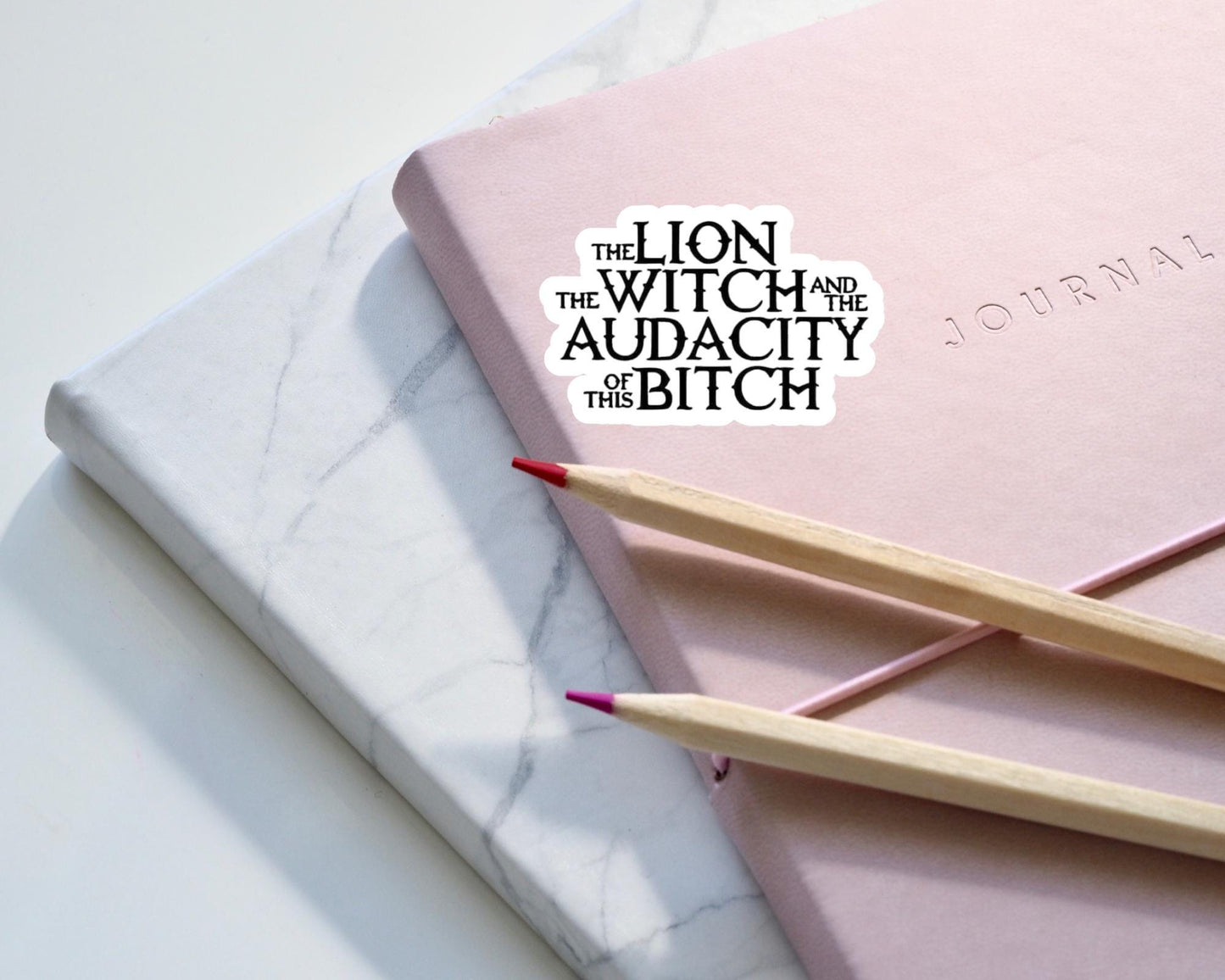 The Lion, The Witch, and The Audacity Sticker | Funny Vinyl Decal | Water-Resistant Snarky Sticker | Gift for Him | Gift for Her | Reader