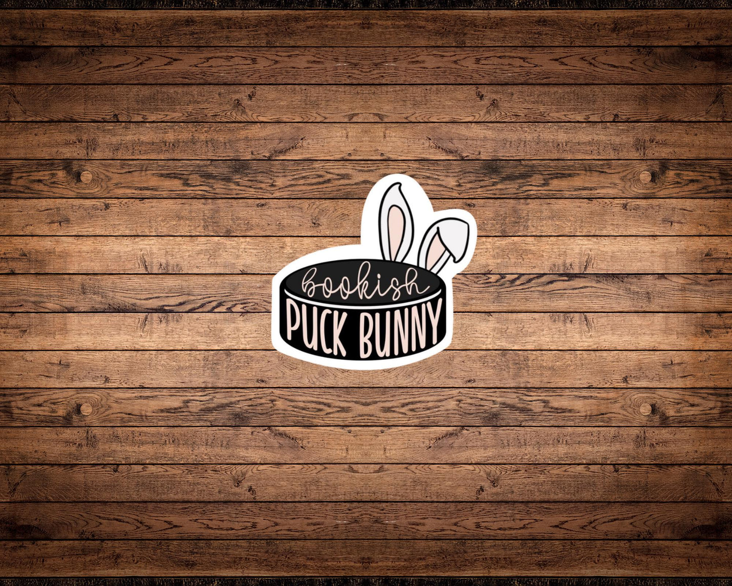 Bookish Puck Bunny Vinyl Sticker Hockey Romance Sticker | Gift for Her | Gift for Him | Kindle Sticker | Laptop Sticker | Smutty