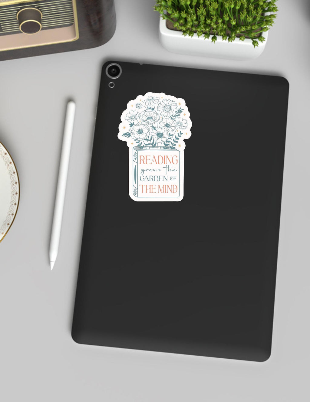 Reading Grows the Garden of the Mind Sticker