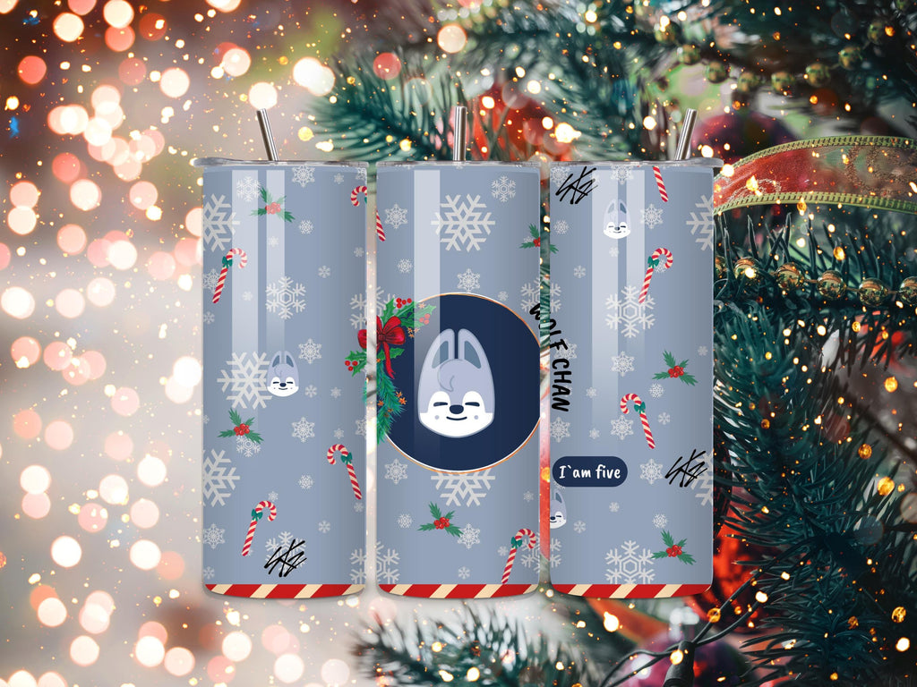 Christmas-Themed SKZOO Tumbler 20 oz Stainless Steel