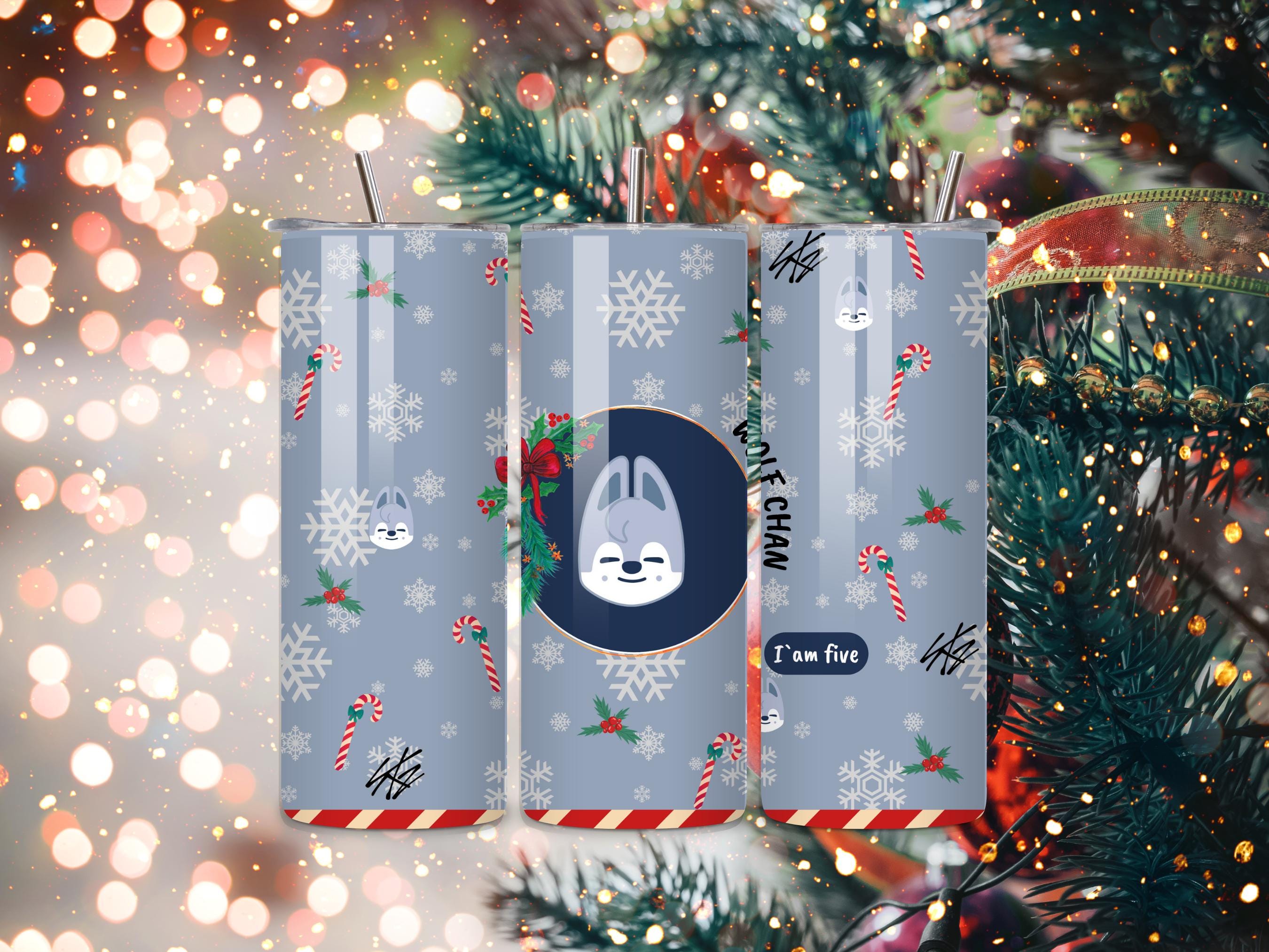 Christmas-Themed SKZOO Tumbler 20 oz Stainless Steel
