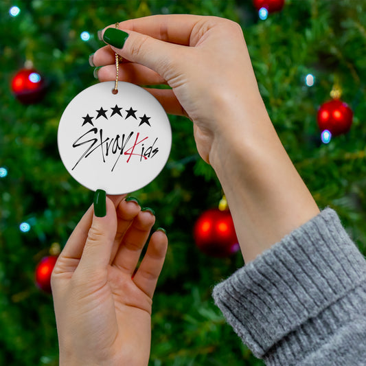 Stray Kids-Themed Ceramic Ornament