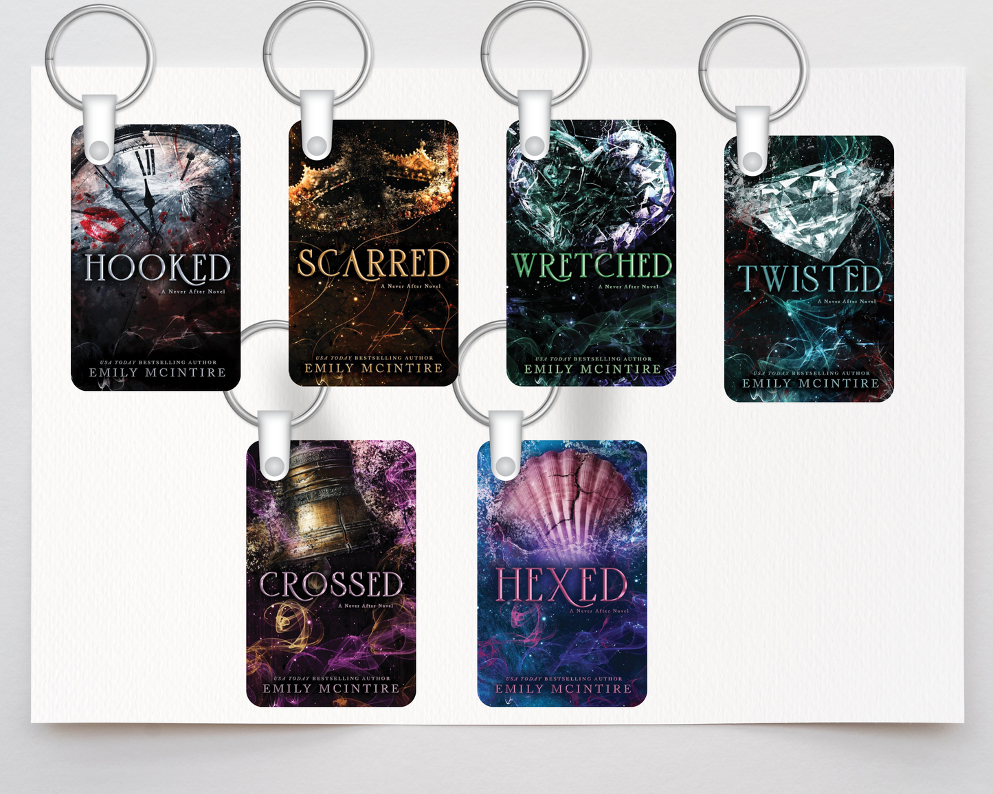 Book Series MDF Keychains | Bookish Accessories | ACOTAR, Fourth Wing, Rina Kent, Dark Romance, Fantasy Book Keychains