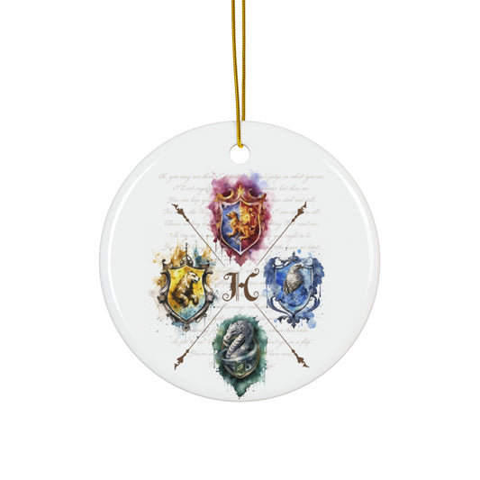 Harry Potter Four Houses-Themed Ceramic Ornament