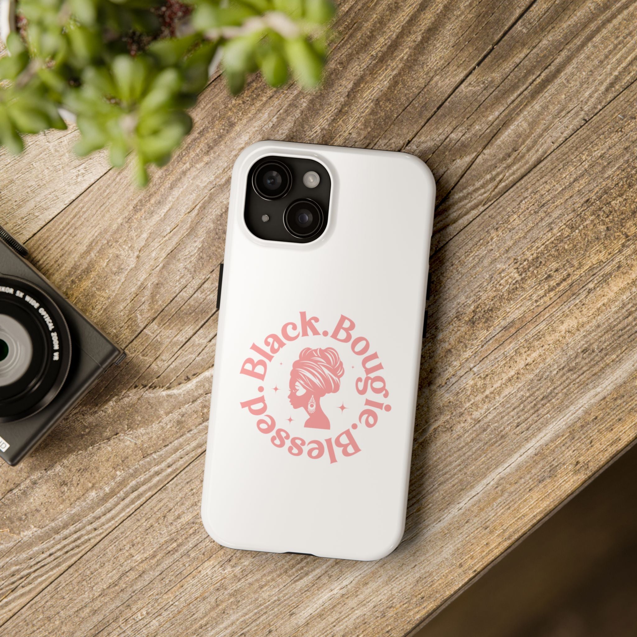 Black Bougie Blessed Phone Case – Impact Resistant for iPhone & Samsung