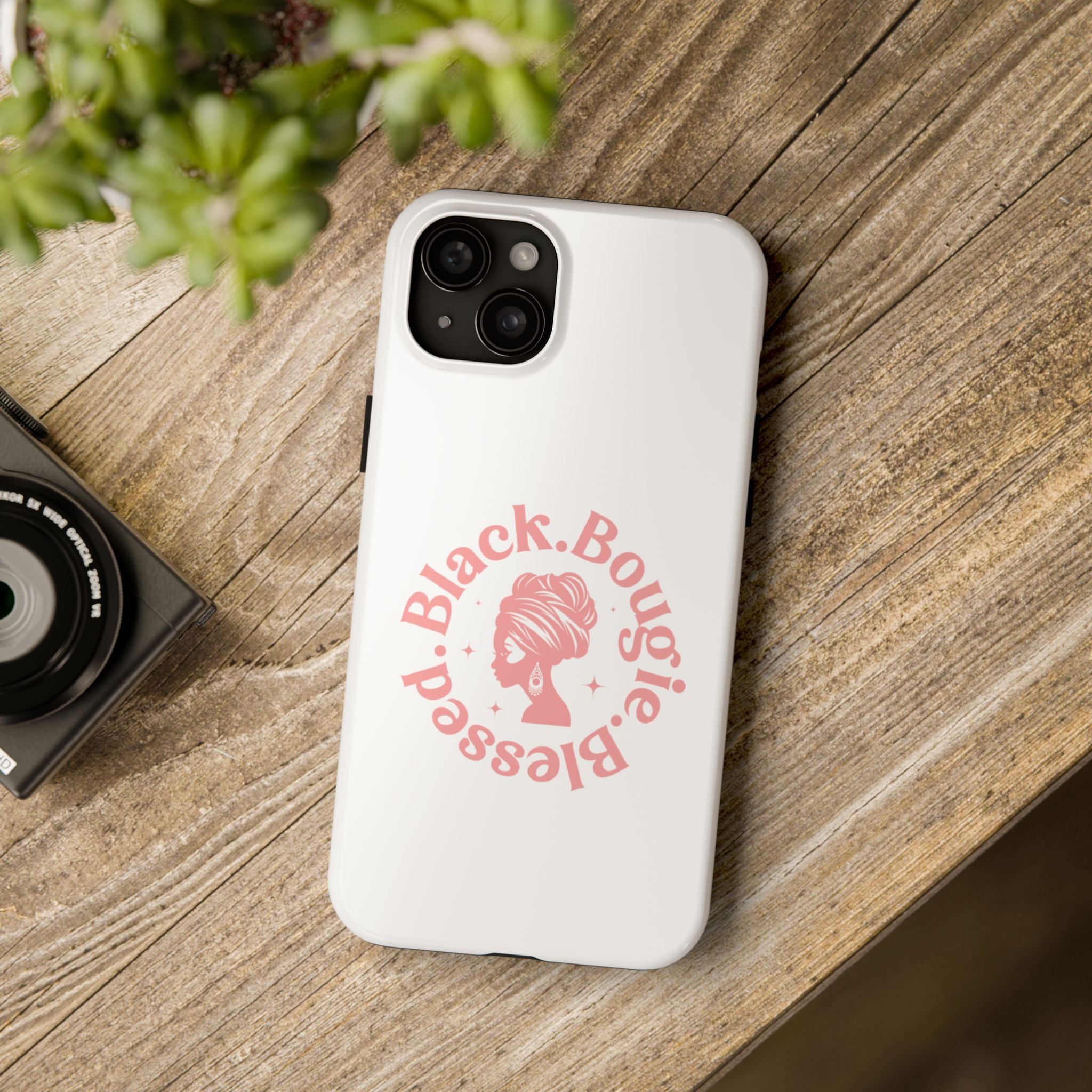 Black Bougie Blessed Phone Case – Impact Resistant for iPhone & Samsung