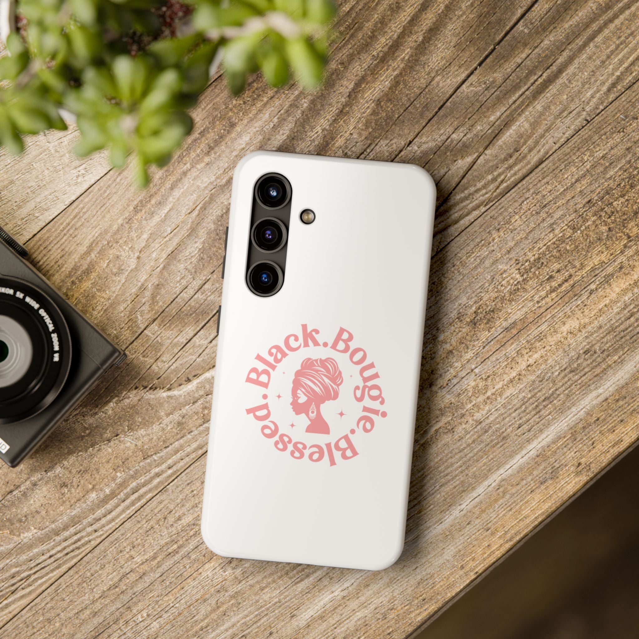 Black Bougie Blessed Phone Case – Impact Resistant for iPhone & Samsung