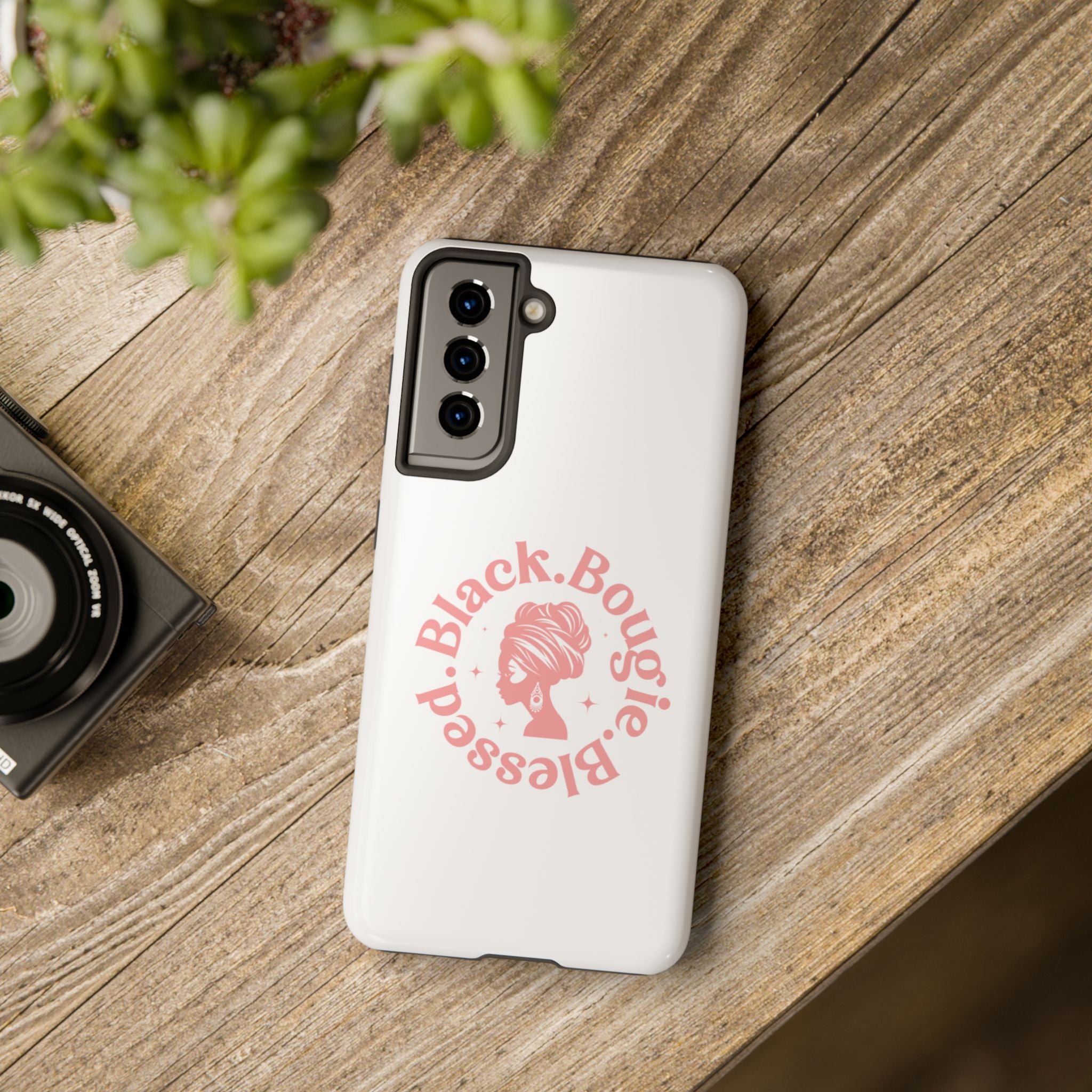 Black Bougie Blessed Phone Case – Impact Resistant for iPhone & Samsung