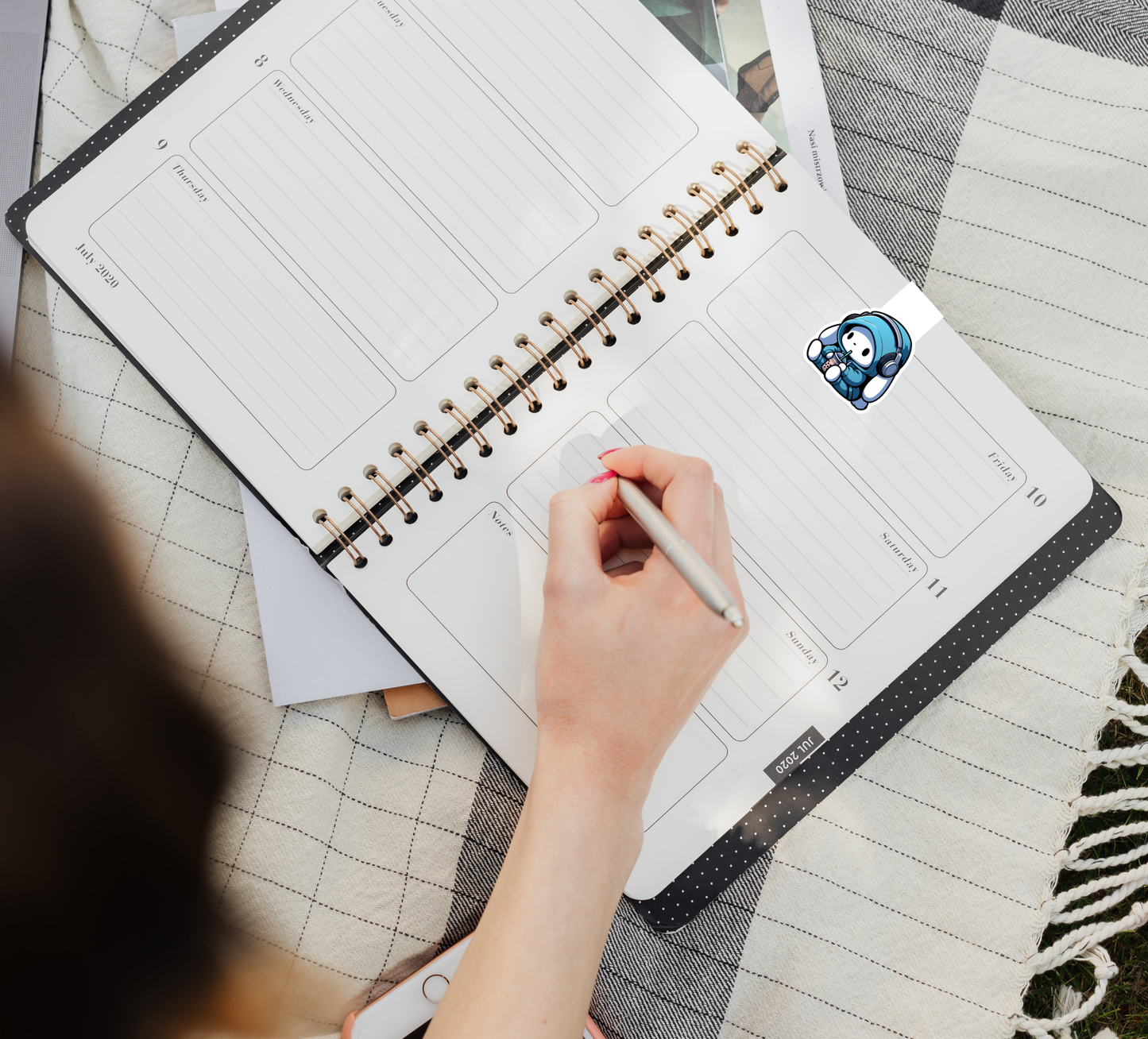 Magnetic Bookmark – Cute Bunny | Handmade