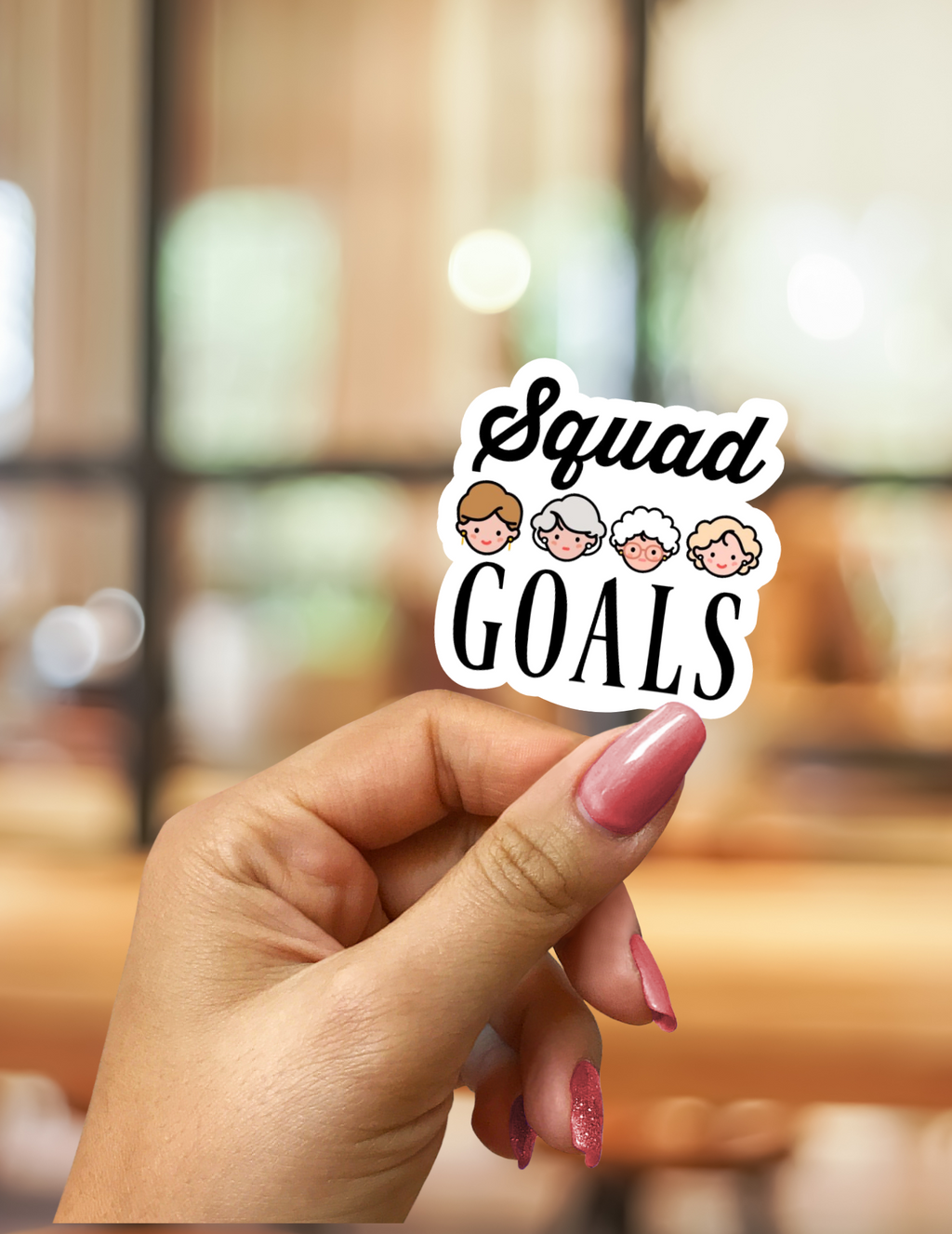 Squad Goals Sticker - Funny Friendship Sticker