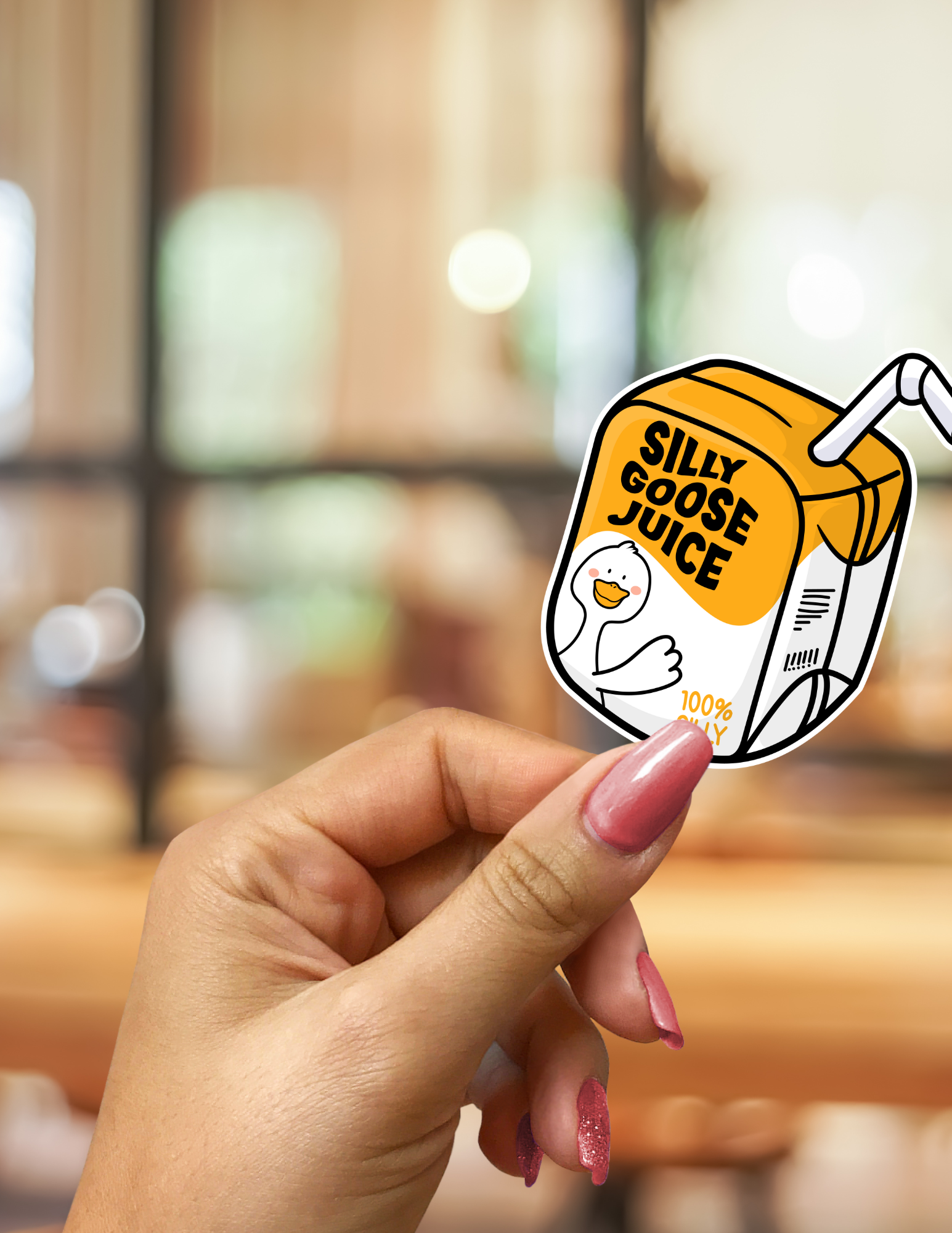 Silly Goose Juice Sticker