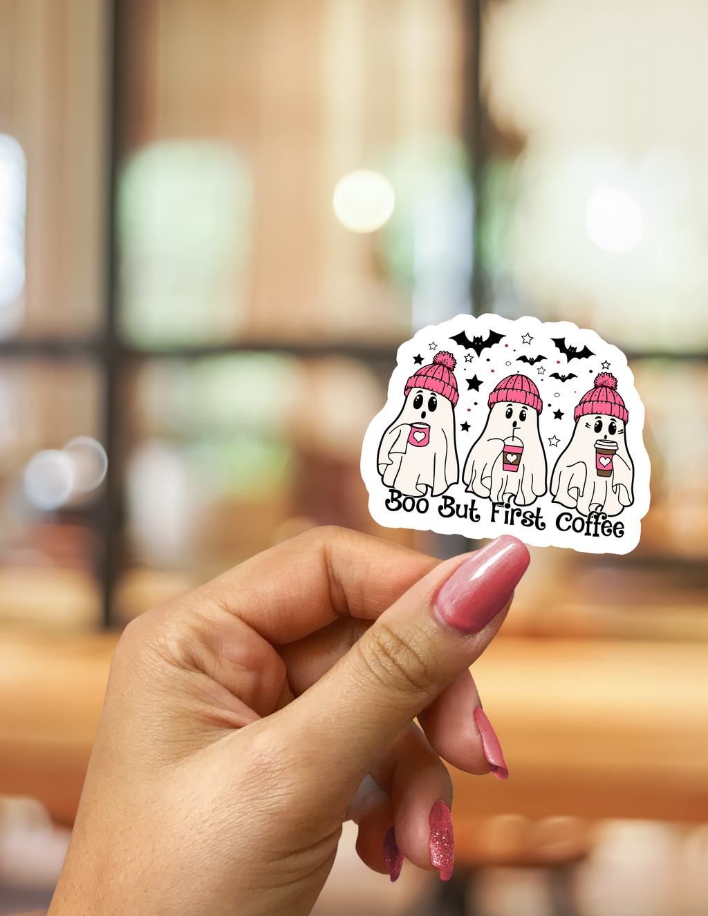 Boo But First Coffee Sticker