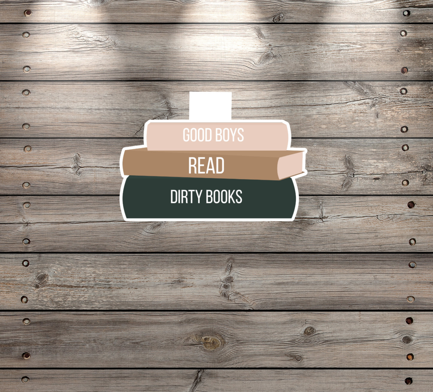 “Good Boys Read Dirty Books” Handmade Magnetic Bookmark