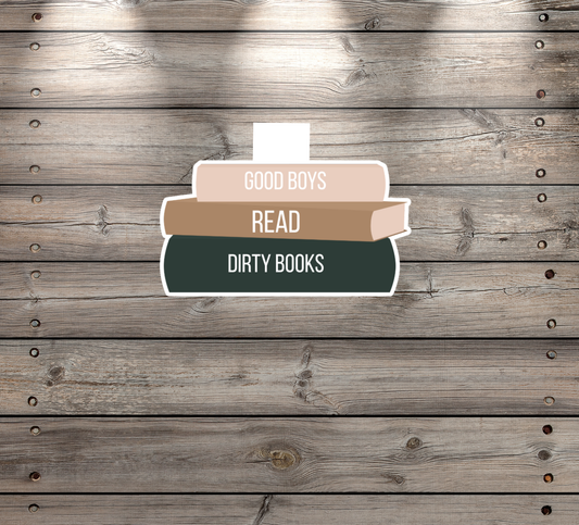 “Good Boys Read Dirty Books” Handmade Magnetic Bookmark
