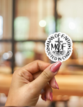 Man of Faith, Rooted in Christ Sticker