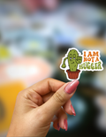I Am Not a Hugger Cactus Sticker