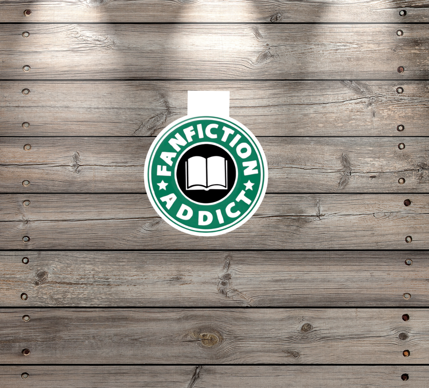 Handmade “Fanfiction Addict” Magnetic Bookmark
