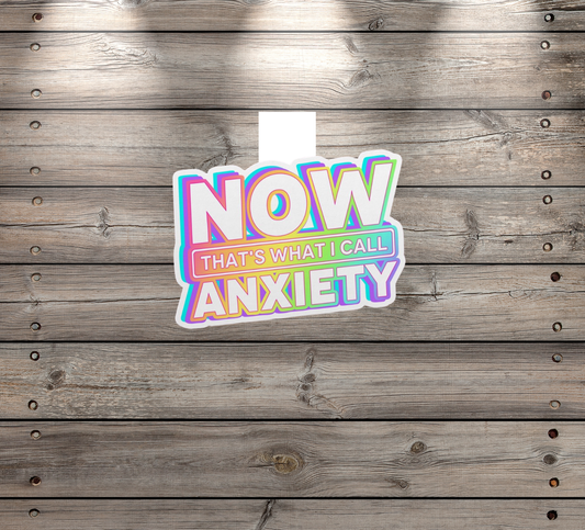 “Now That’s What I Call Anxiety” Handmade Magnetic Bookmark