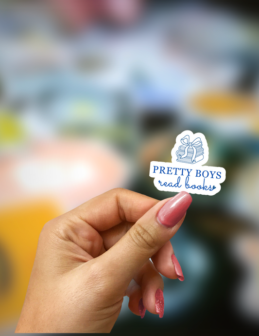 Pretty Boys Read Books Sticker