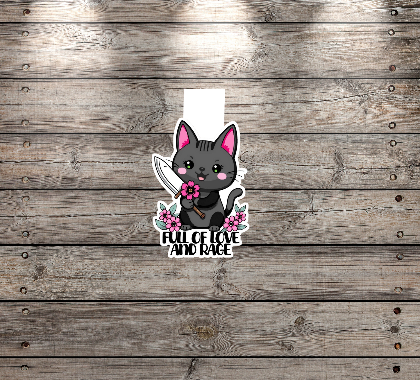 Magnetic Bookmark – “Full of Love and Rage” | Handmade