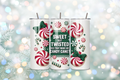 Sweet But Twisted Candy Cane 20oz Handmade Tumbler with Straw & Random Straw Topper
