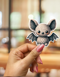 Kawaii Crochet Bat Sticker