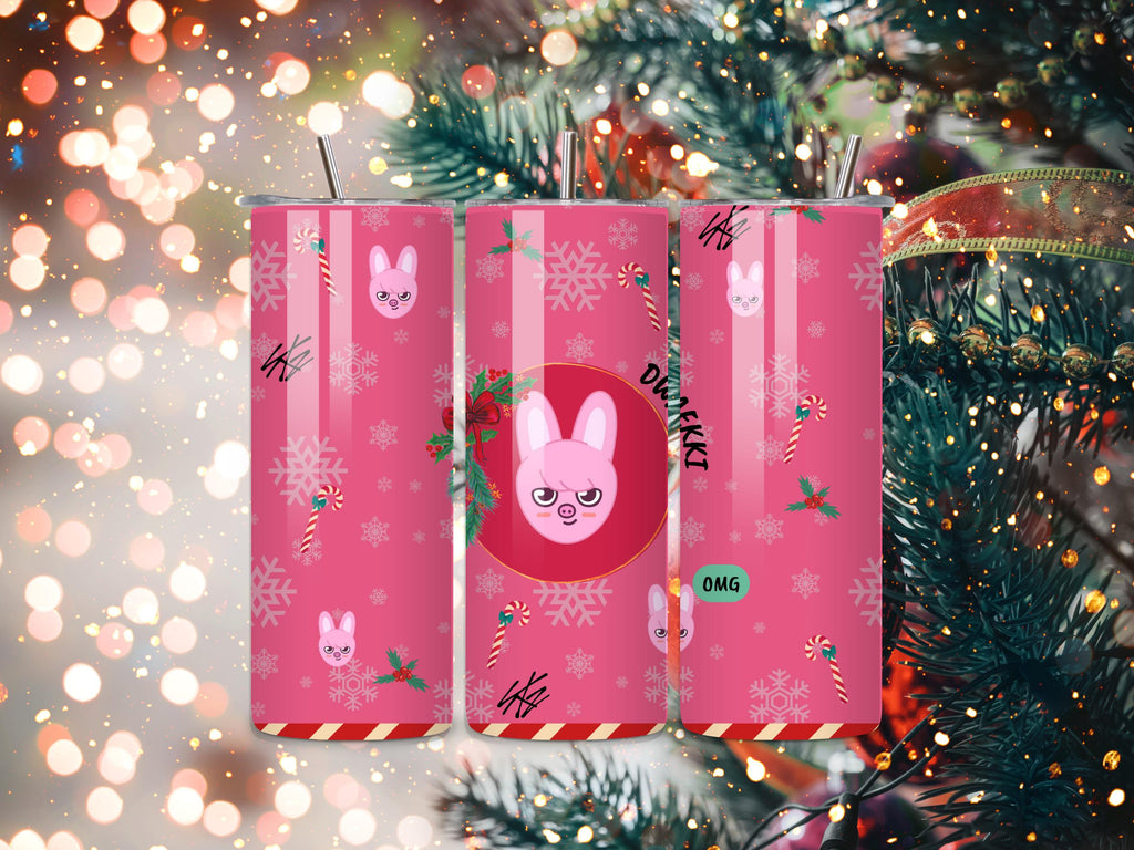 Christmas-Themed SKZOO Tumbler 20 oz Stainless Steel