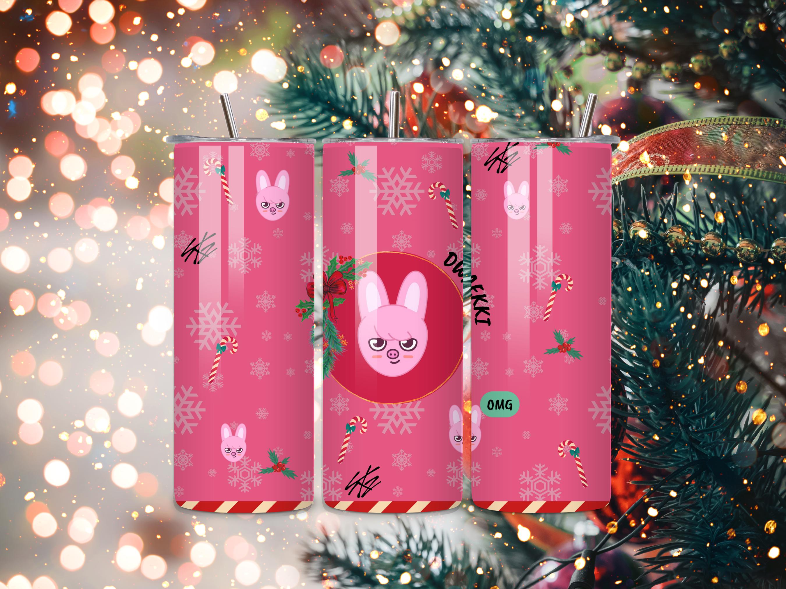 Christmas-Themed SKZOO Tumbler 20 oz Stainless Steel