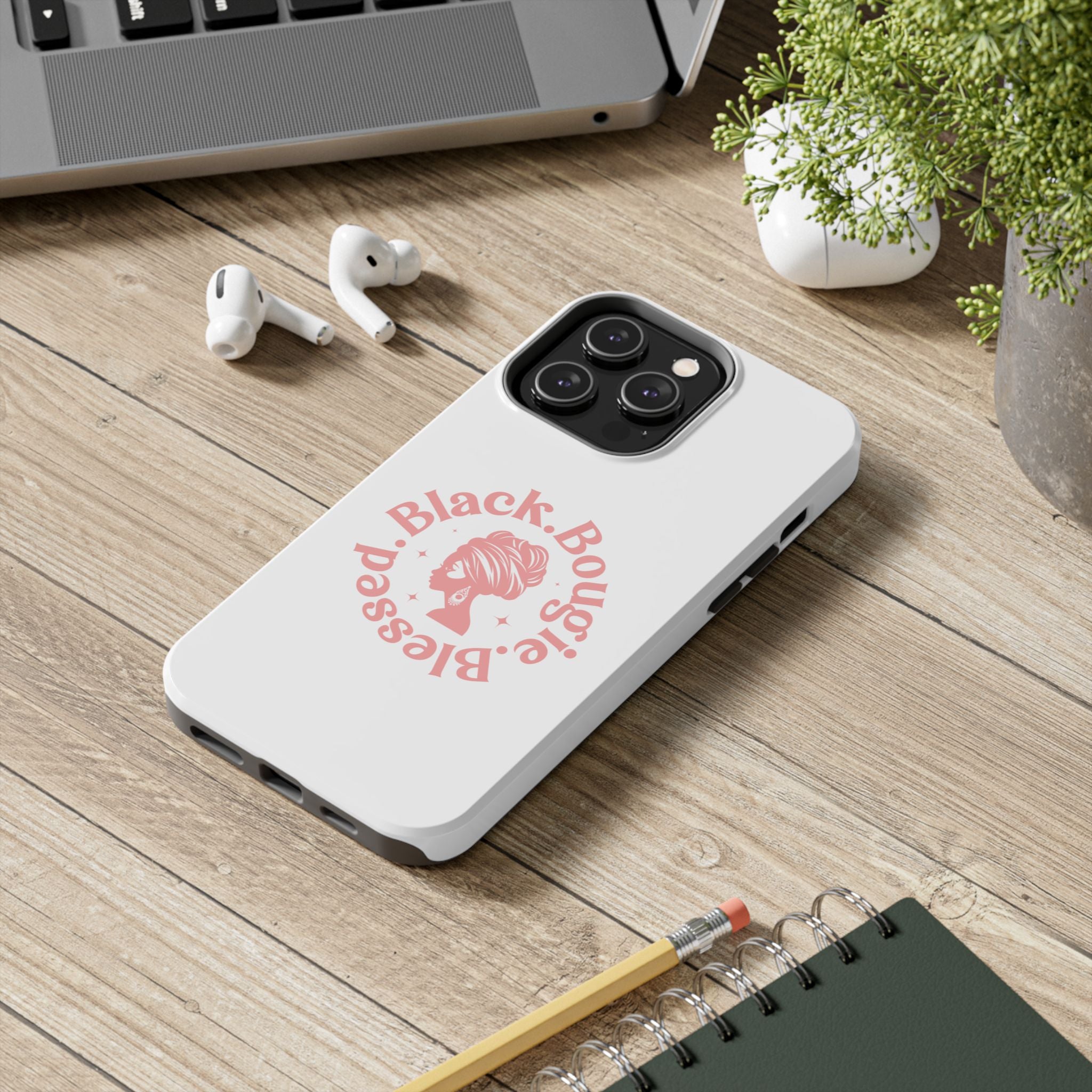 Black Bougie Blessed Phone Case – Impact Resistant for iPhone & Samsung