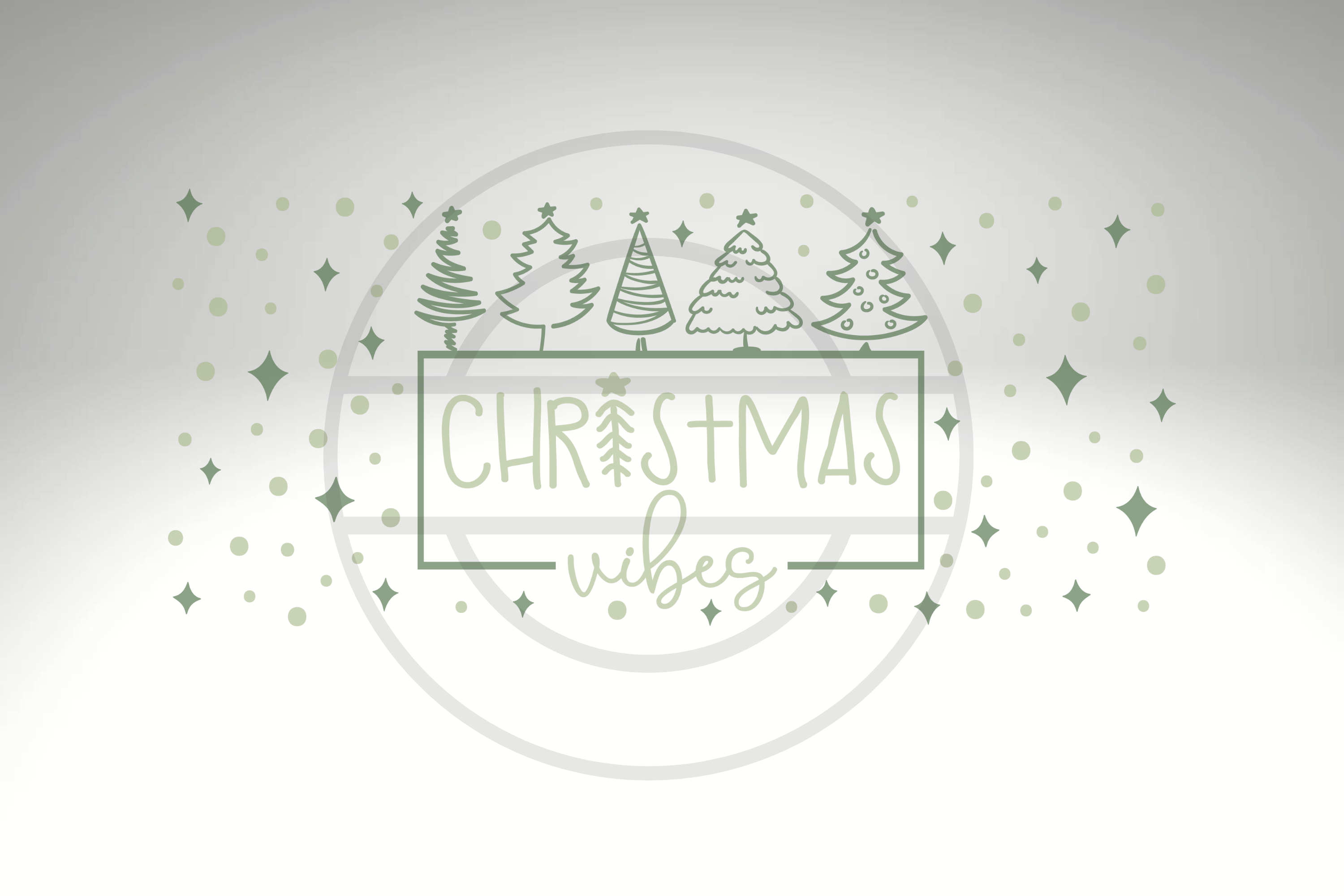 Christmas Vibes Holiday Design 16 oz Frosted Glass Cup with Bamboo Lid and Straw