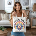 “Suck My Balls” Bubble Tea Tote Bag – Fun and Quirky Boba Lover’s Tote