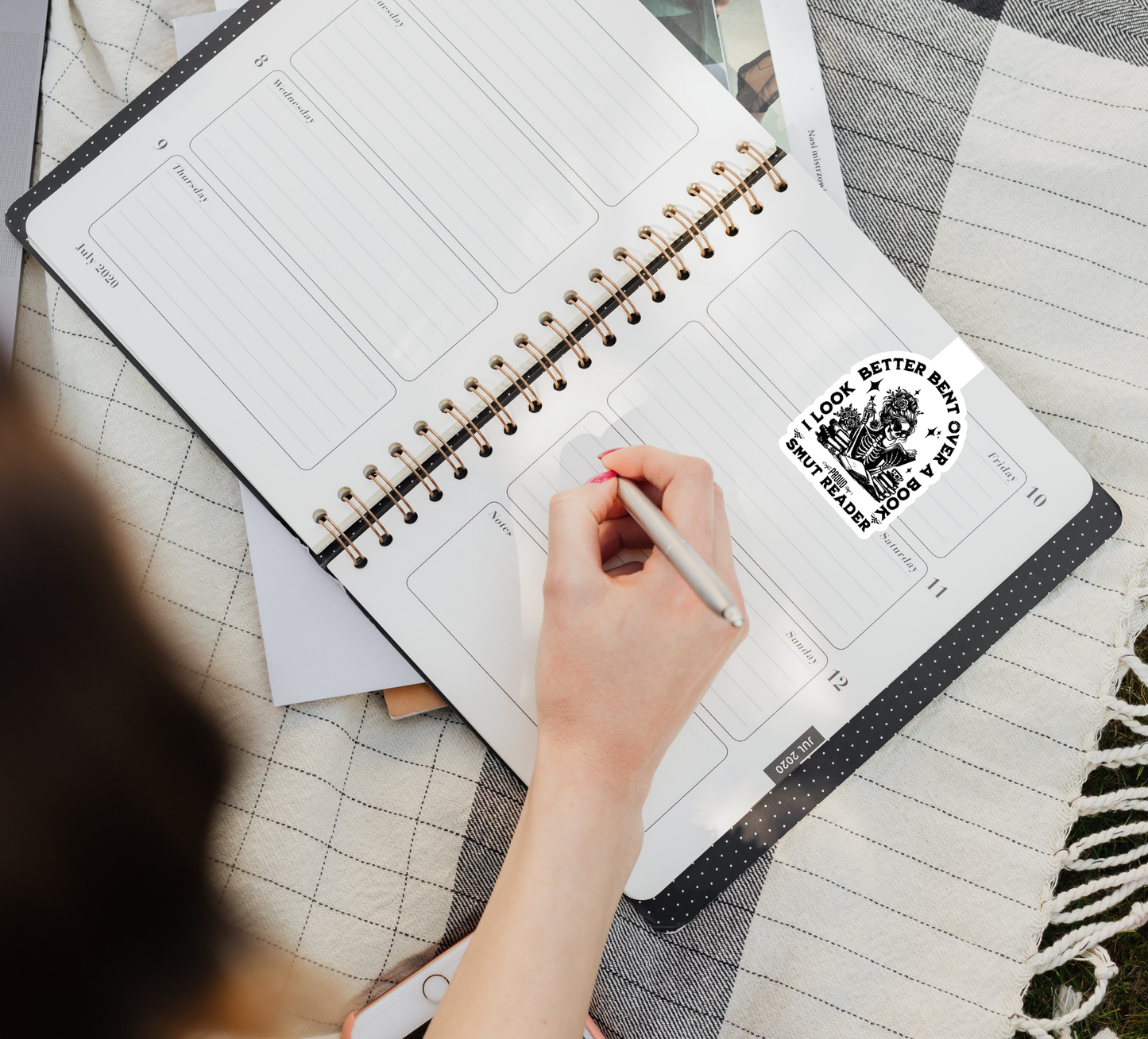 Magnetic Bookmark – “I Look Better Bent Over a Book – Proud Smut Reader” | Handmade