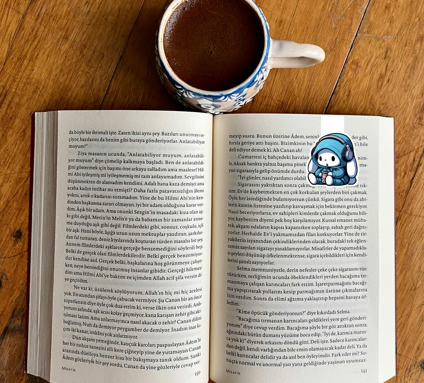 Magnetic Bookmark – Cute Bunny | Handmade