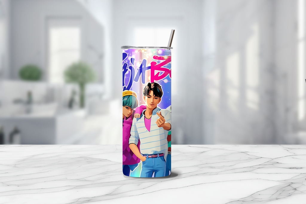 Saja Boys Pop Edition 20oz Handmade Tumbler with Straw & Random Straw Topper